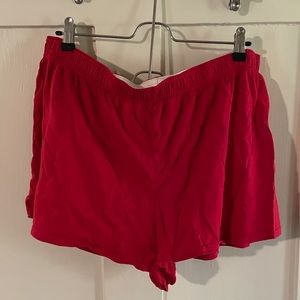 Wild Fable Red Cotton Shorts